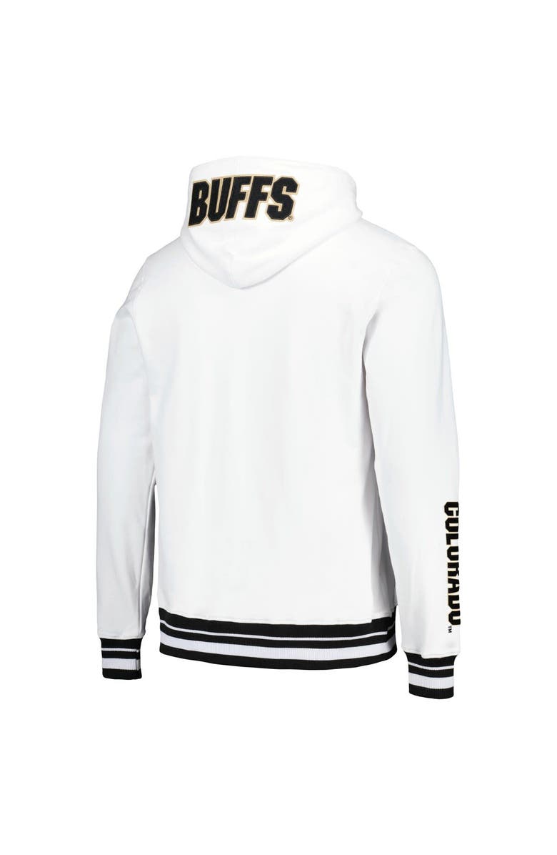 PRO STANDARD Men's Pro Standard White Colorado Buffaloes Classic Stacked Logo Pullover Hoodie, Alternate, color, 