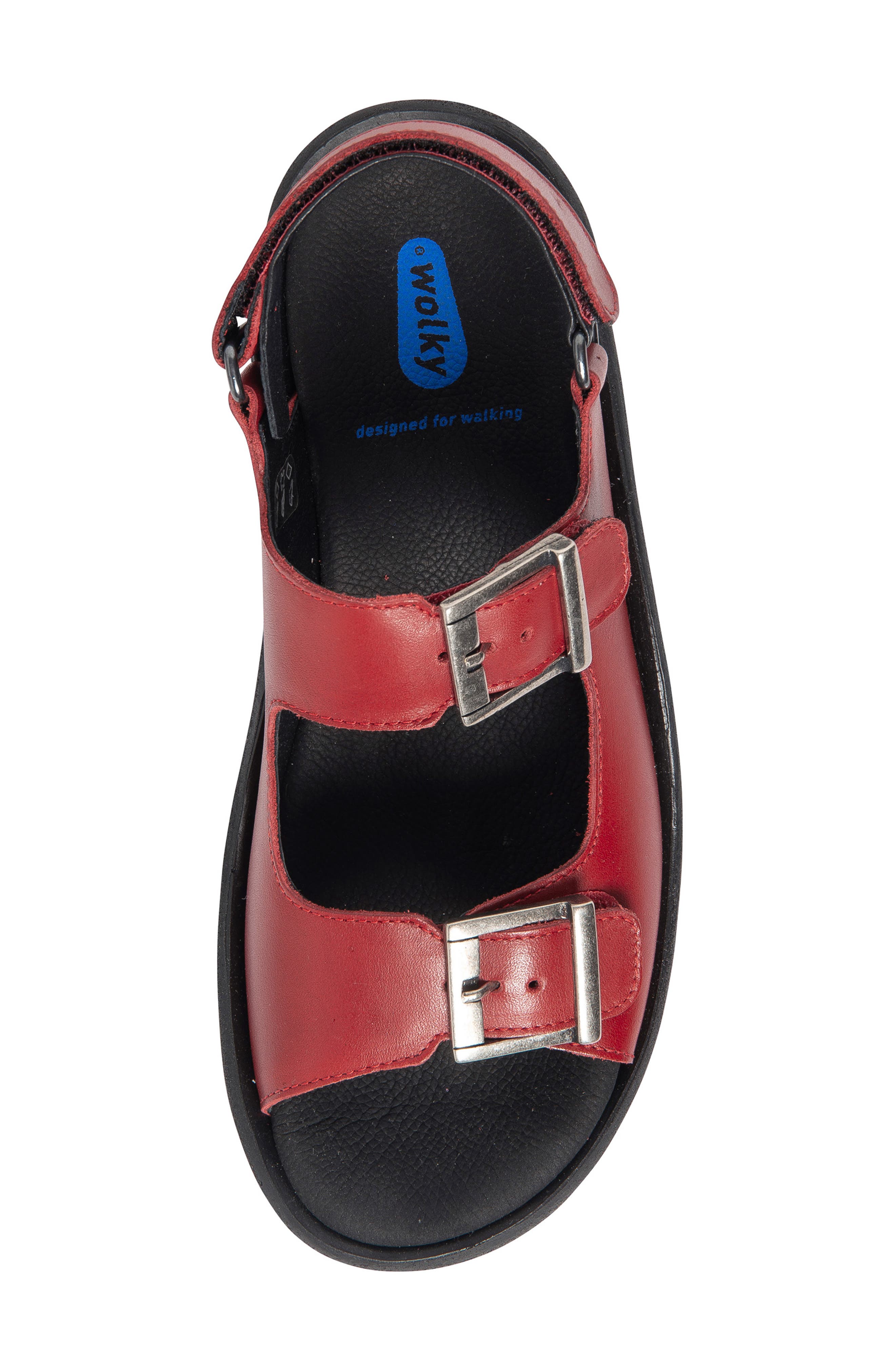 Fortune Platform Slingback Sandal, Alternate, color, RED