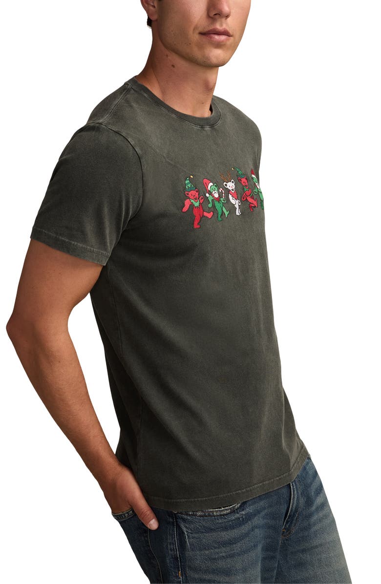 Lucky Brand Grateful Dead Bears Cotton Graphic T-Shirt, Alternate, color, Raven