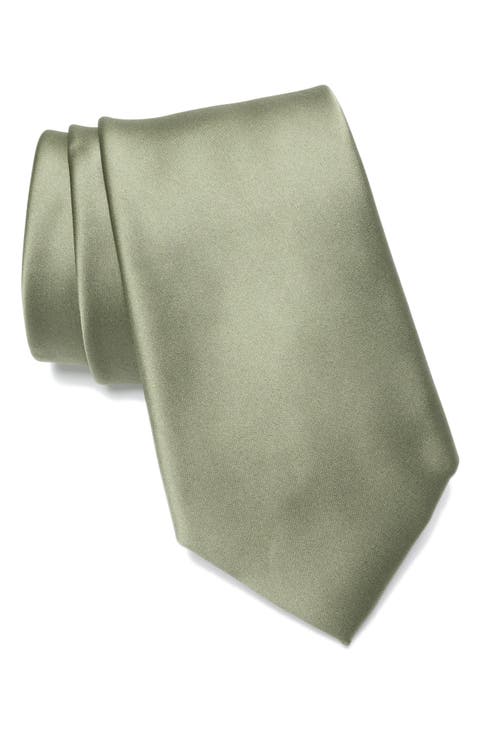 Solid Satin Tie