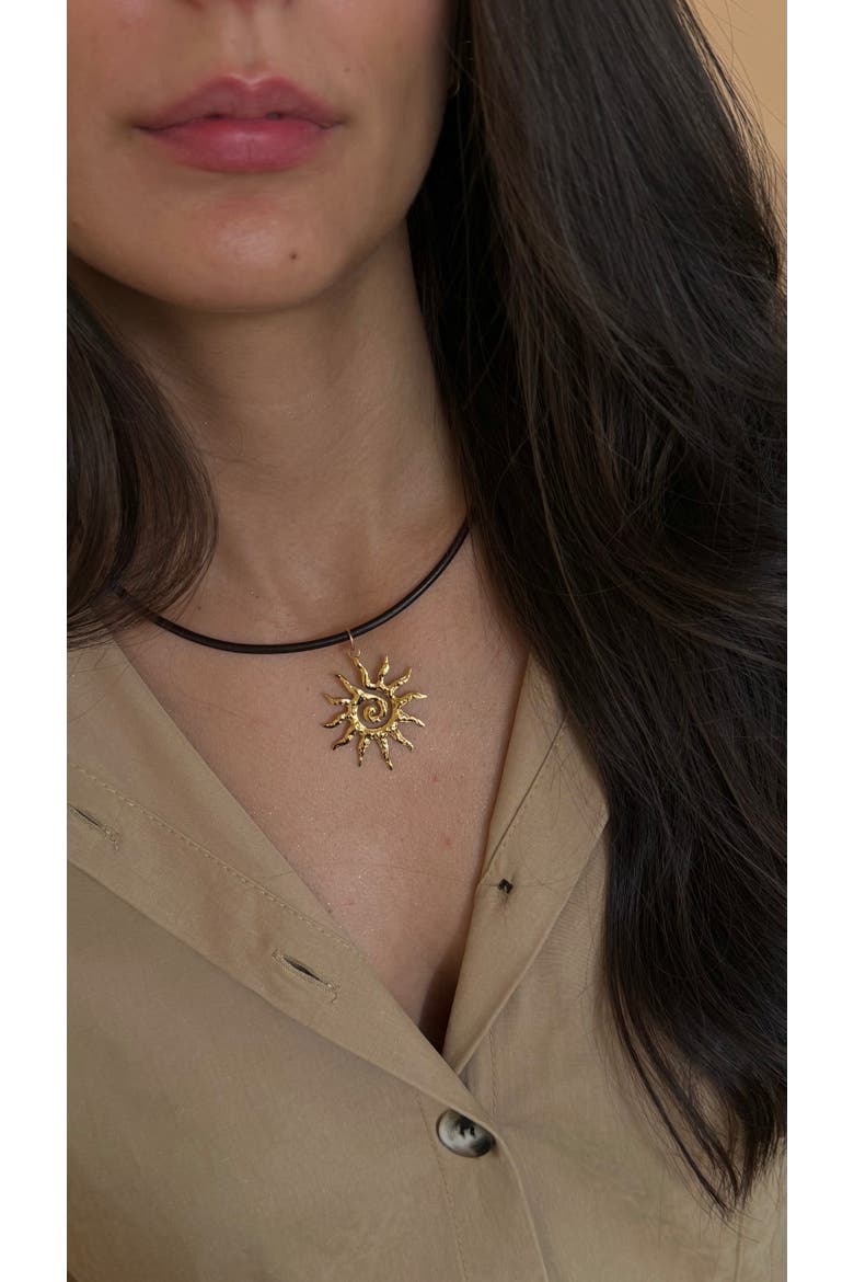 Frankie Cord Necklace, Alternate, color, Dark Coffee