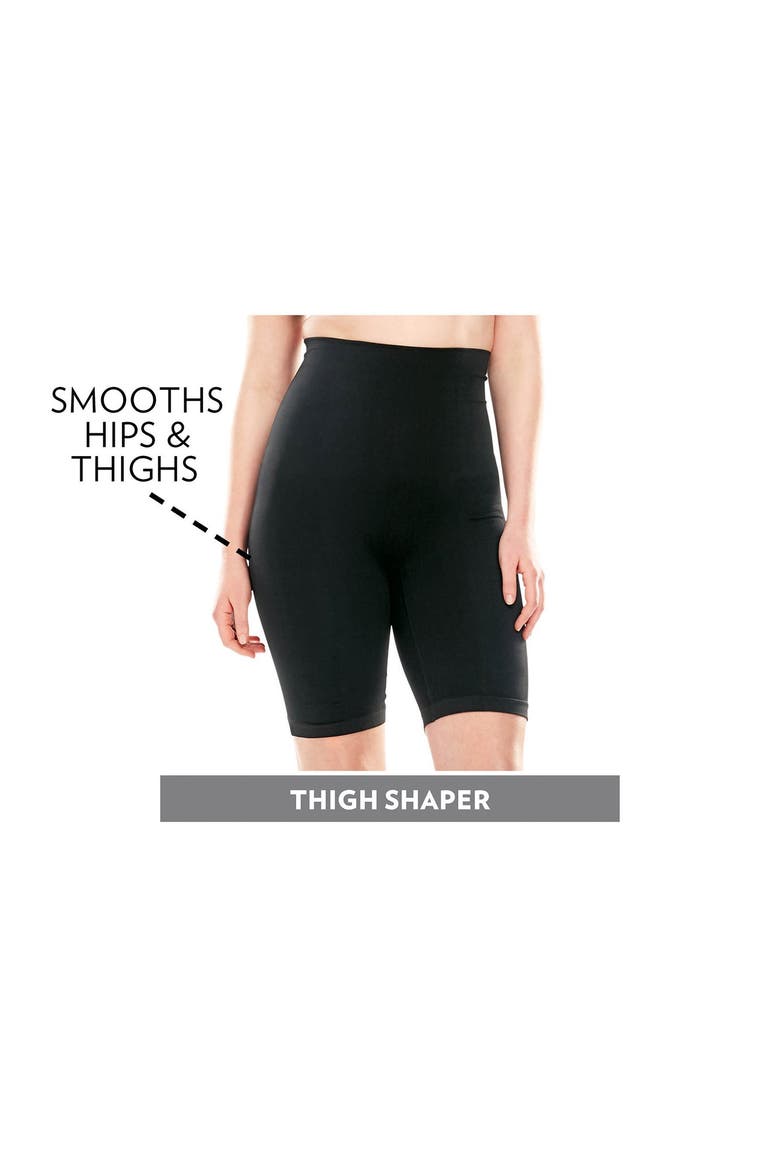 Instant Shaper Thigh Slimmer Medium Control, Alternate, color, BLACK