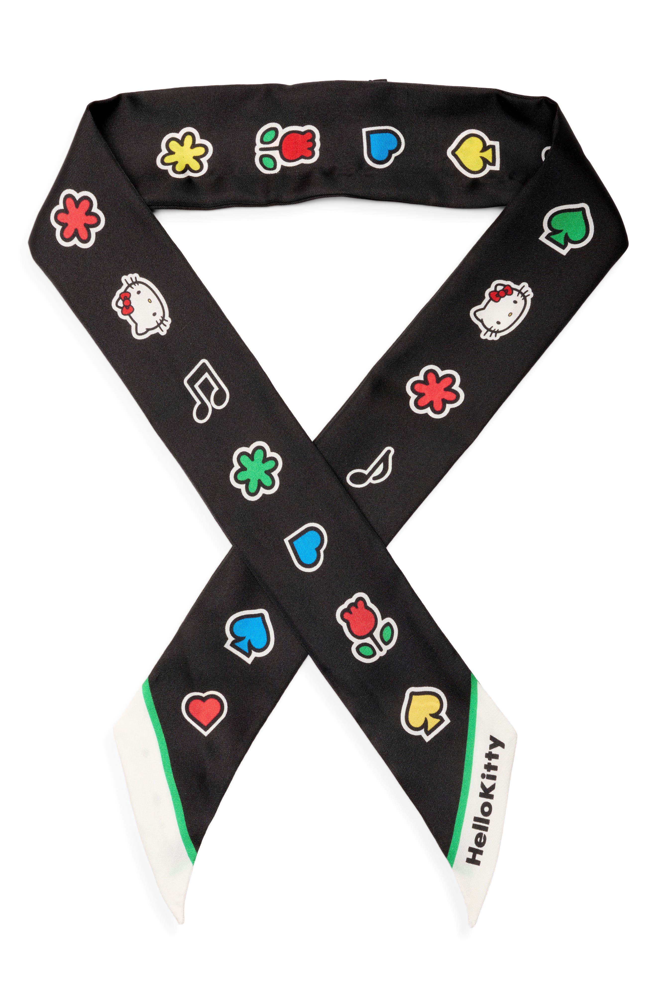 Hello Kitty Silk Skinny Scarf
