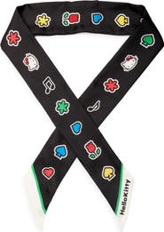 Kate Spade Hello Kitty Silk Skinny Scarf