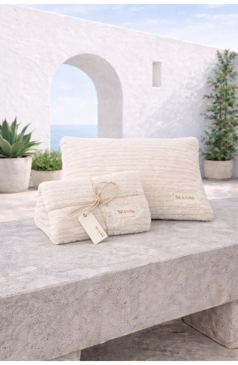 Sea To Me Blankets Malibu Meditation Lumbar Accent Pillow, Alternate, color, Ivory