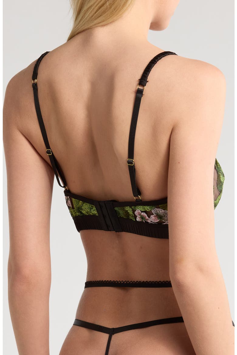 Hydrangea Lace Underwire Bra, Alternate, color, HYDRANGEA NIGHT