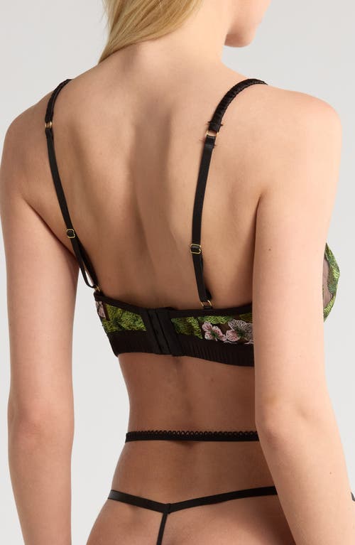 Kilo Brava Hydrangea Lace Underwire Bra In Hydrangea Night