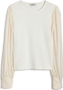 Madewell Puff Sleeve Rib Top
