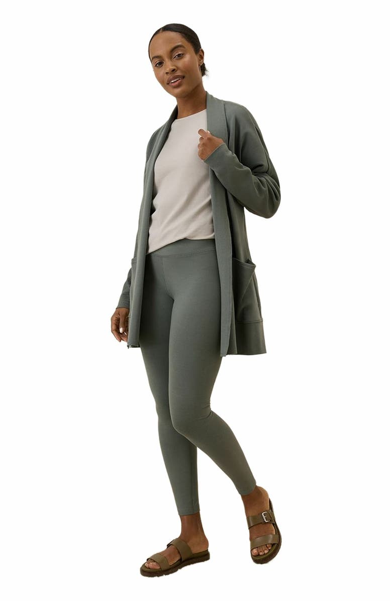 Pact Organic Cotton On the Go-To Legging, Alternate, color, Castor Grey