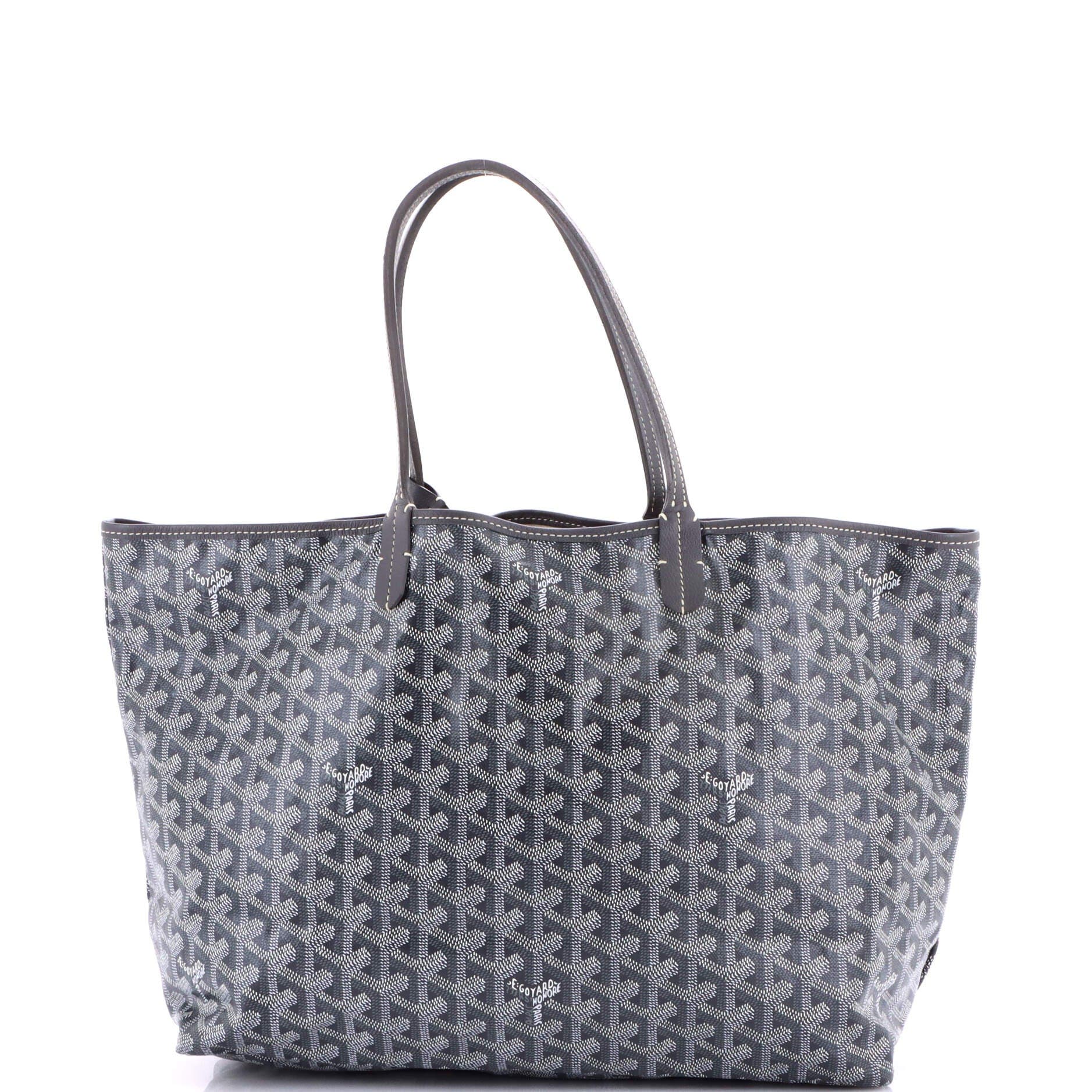 Pre-Owned Goyard Saint Louis Tote Coated Canvas PM, Main, color, Gray