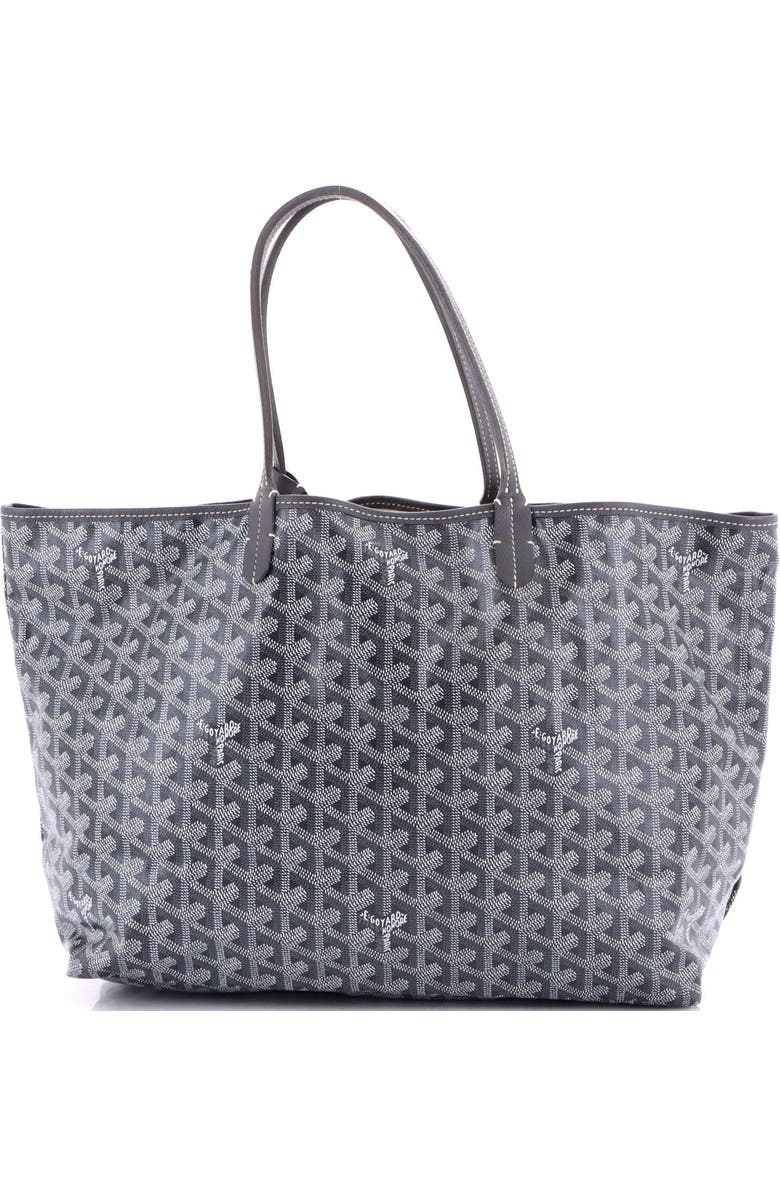 Pre-Owned Goyard Saint Louis Tote Coated Canvas PM, Main, color, Gray