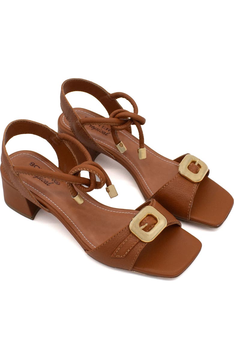Bottero Ankle Tie Sandal, Main, color, Caramelo