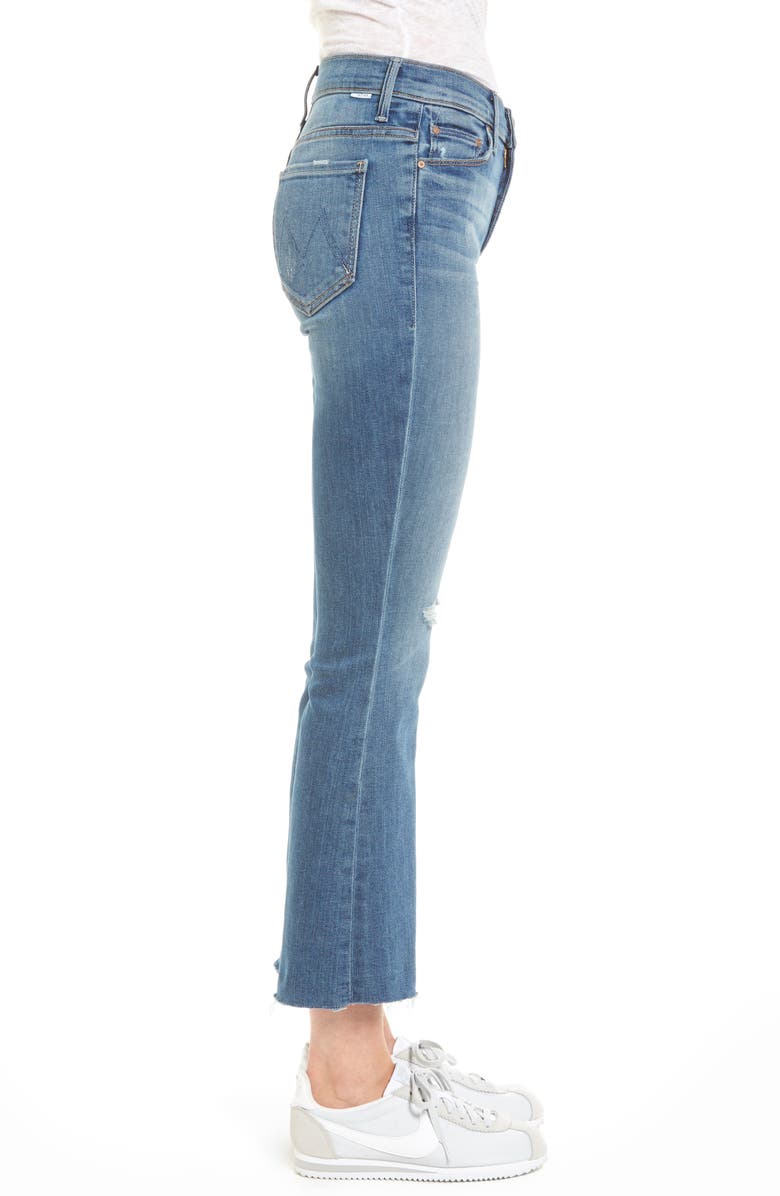 MOTHER Frayed Ankle Jeans, Alternate, color, 
