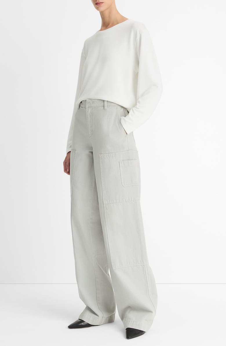 Mid Rise Twill Utility Pants