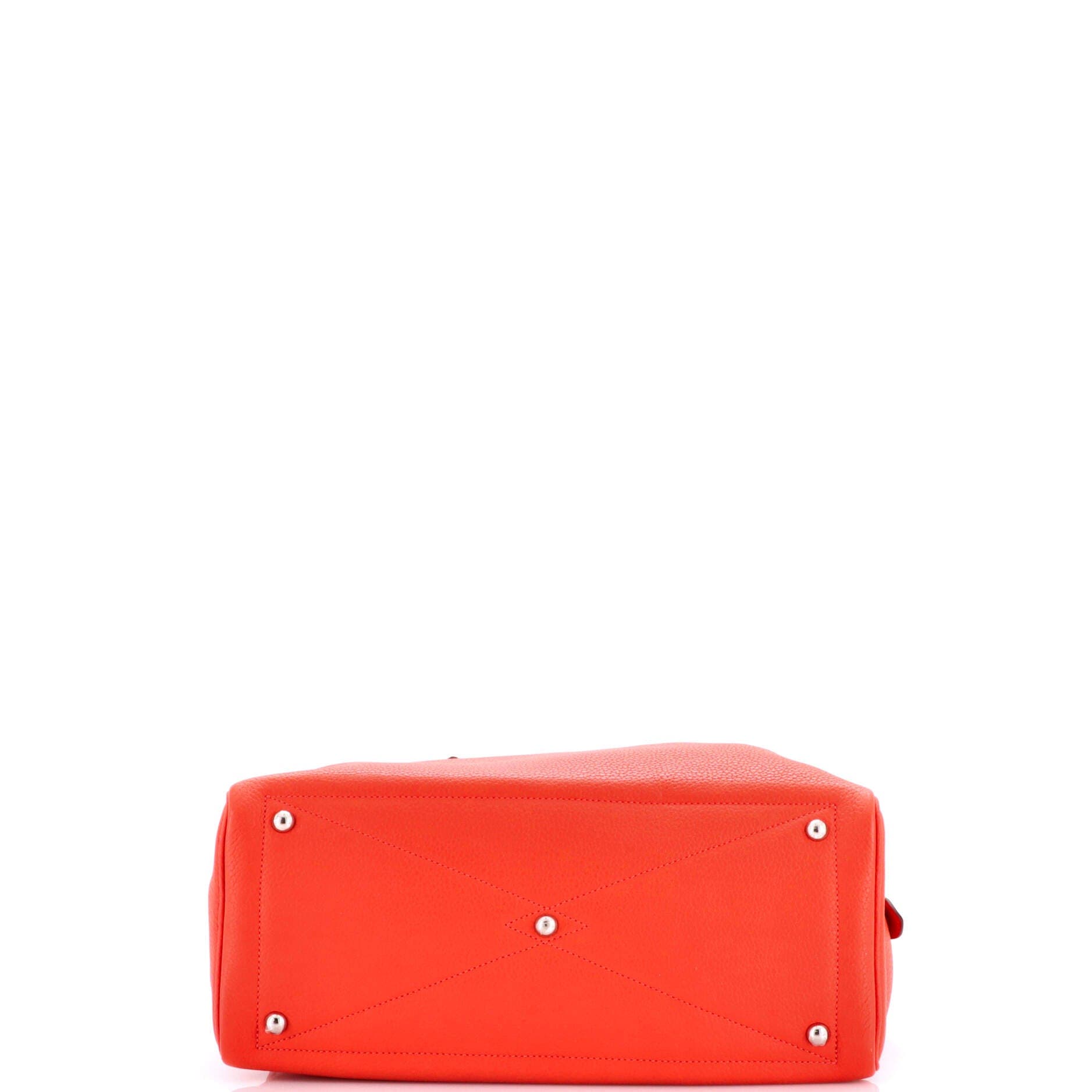 Pre-Owned Hermes Victoria II Bag Clemence 35, Alternate, color, Rouge Pivoine