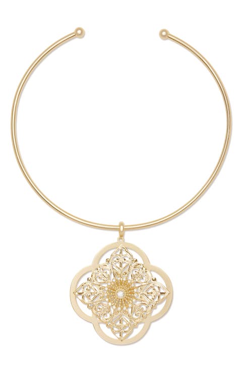 Laya Medallion Collar Necklace