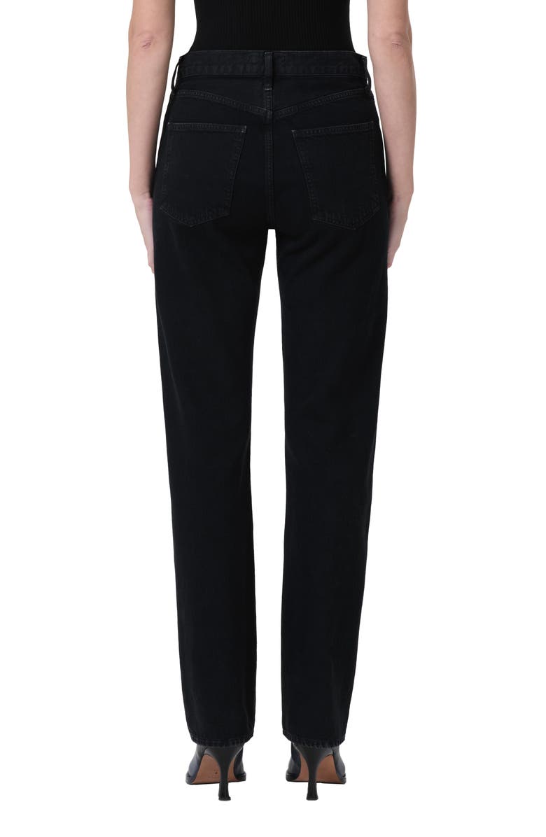 AGOLDE '90s Pinch Waist High Waist Straight Leg Jeans, Alternate, color, Crushed