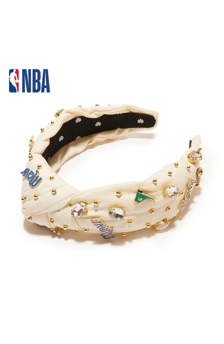 Lele Sadoughi NBA Dallas Mavericks Embellished Headband, Main, color, 