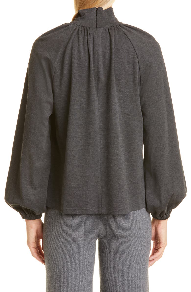 Toccin Long Sleeve Turtleneck Top, Alternate, color, Charcoal