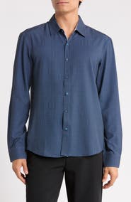 JASPER CLAY Dot Print Button-Up Shirt