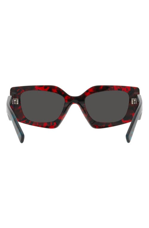 PRADA PRADA 51MM RECTANGULAR SUNGLASSES