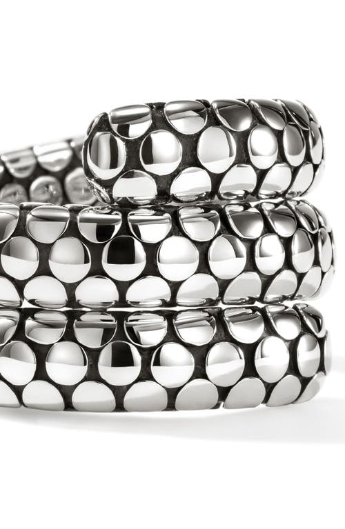 John Hardy Dot Double Coil Ring In Metallic