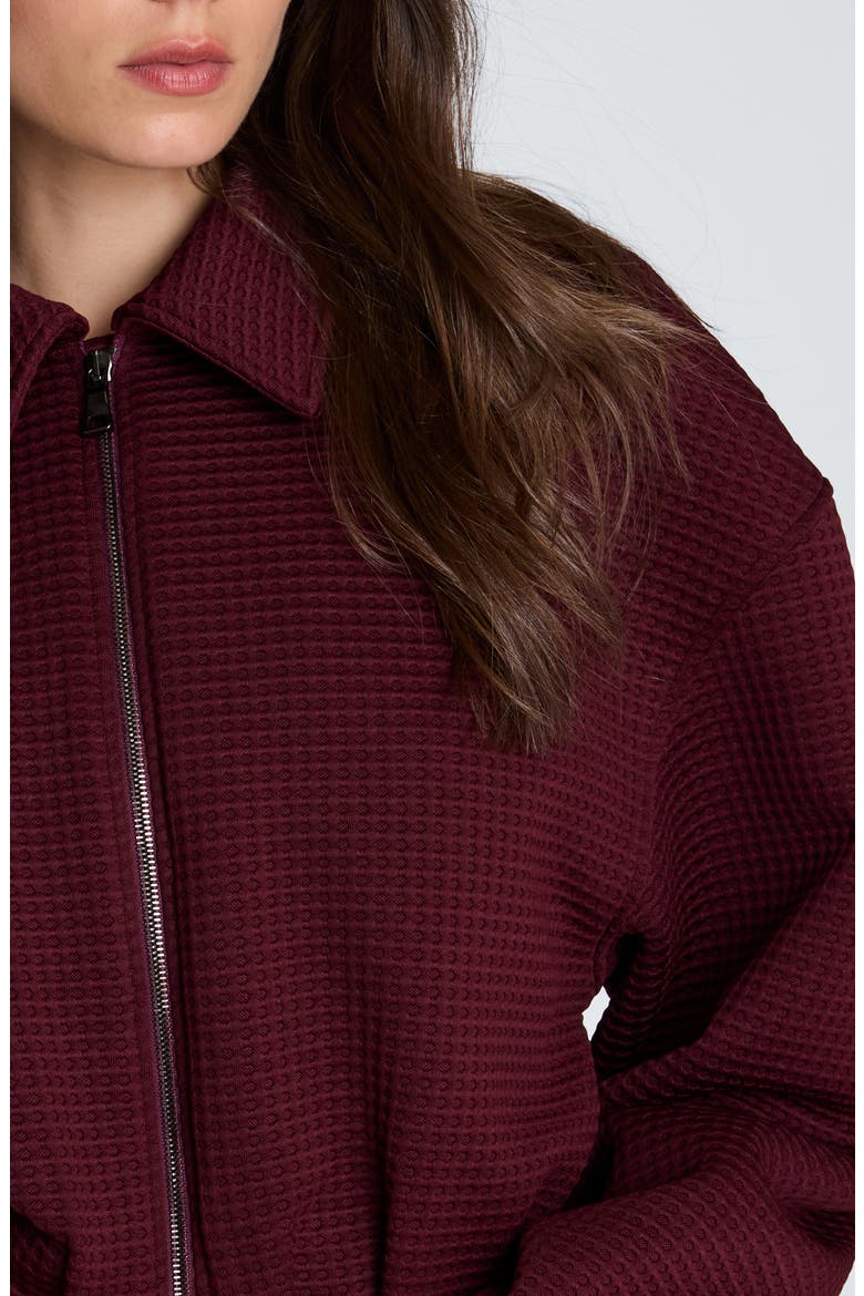 Cropped Bomber Jacket, Alternate, color, SUGAR BEET