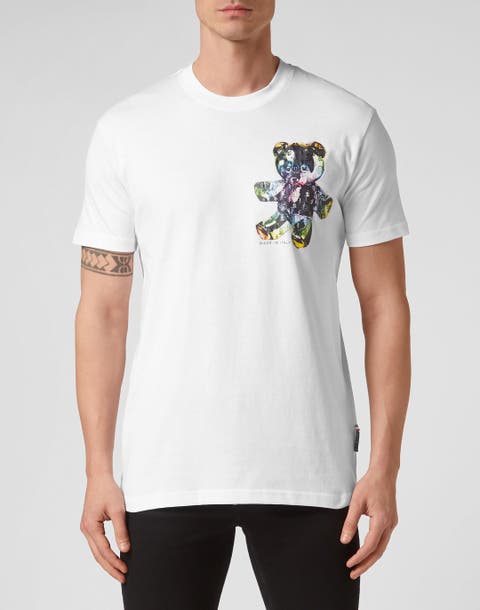 T-Shirt Round Neck Ss Teddy Glass Men