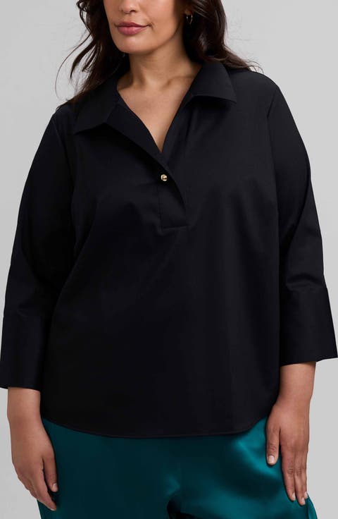Catalina Matte Sateen Popover Top