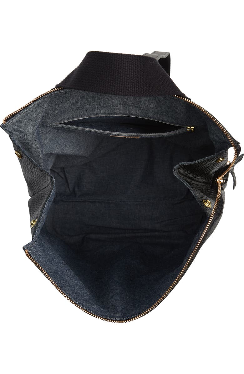 Clare V. Remi Leather Backpack, Alternate, color,