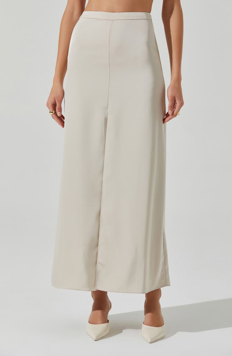 ASTR the Label Vitella Slit Front Maxi Skirt, Main, color, Ecru