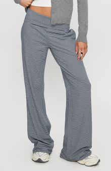Princess Polly Eight Hours Sleep Stripe Foldover Pants