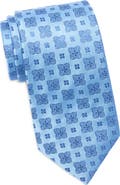 Duchamp Medallion Jacquard Silk Tie
