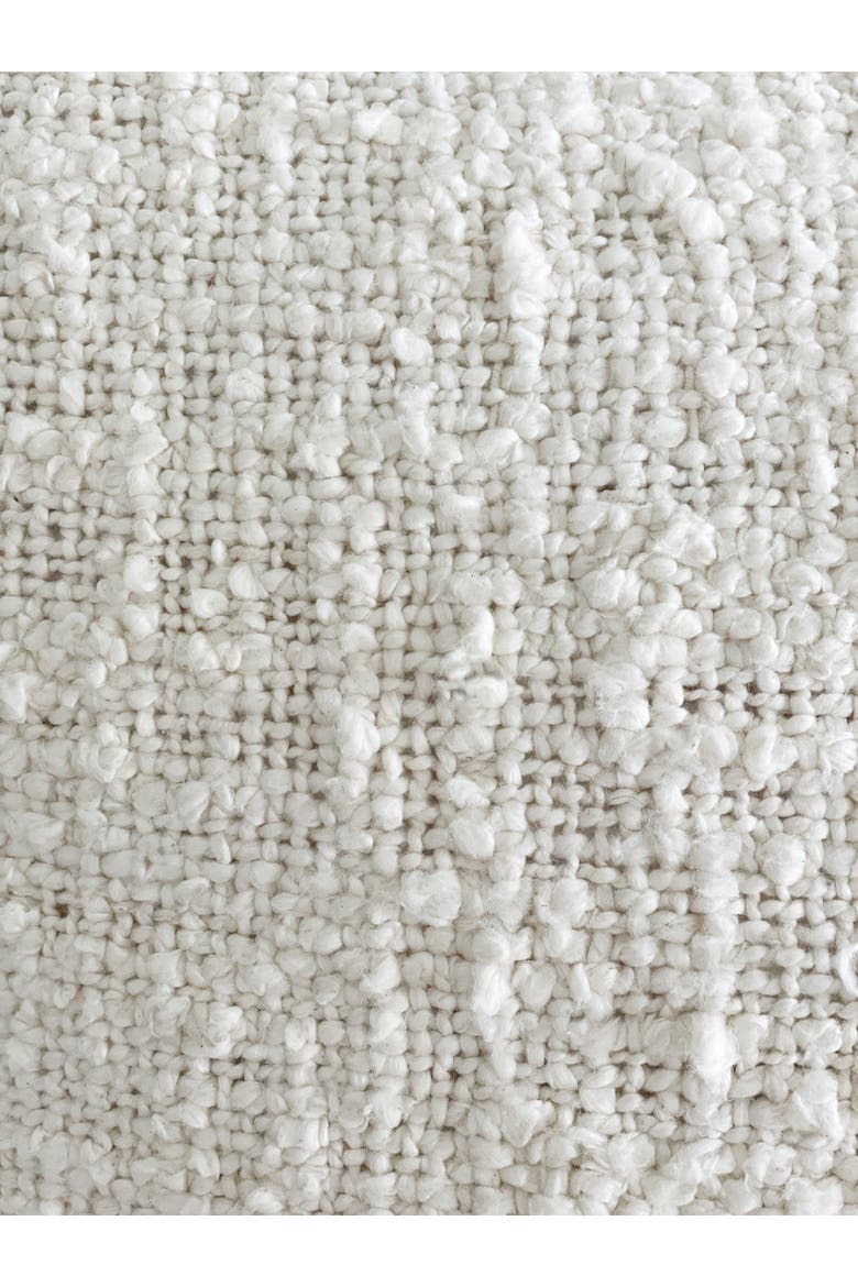 Cotton Boucle Dutch Euro Pillow with Down Insert, Alternate, color, White