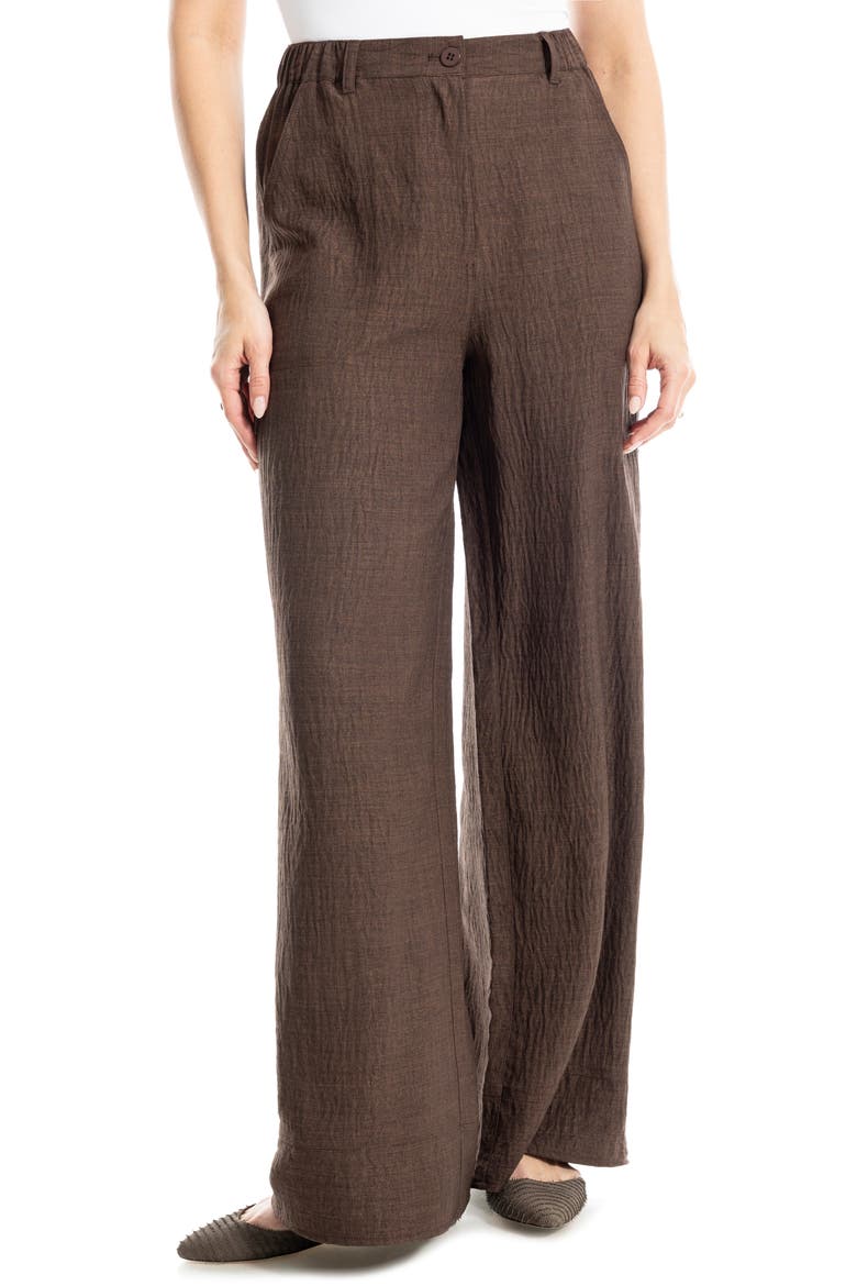 Easy Wide Leg Pants, Alternate, color, H.BROWN