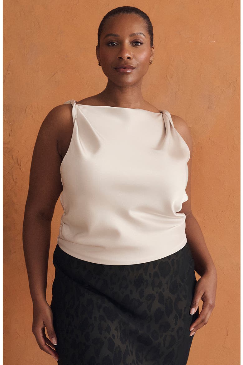 Tahni Sleeveless Top, Alternate, color, OYSTER