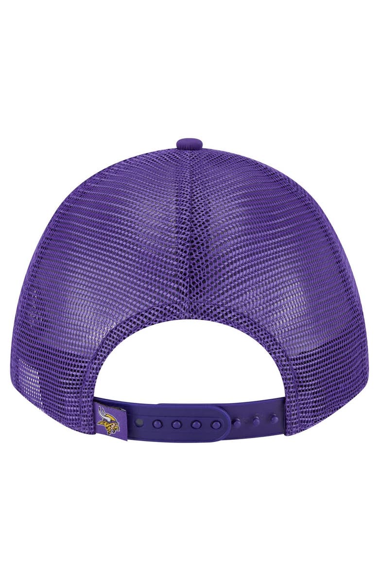 New Era Men's New Era  Purple Minnesota Vikings Active Minimalist M-Crown A-Frame 9FORTY Adjustable Hat, Alternate, color, 