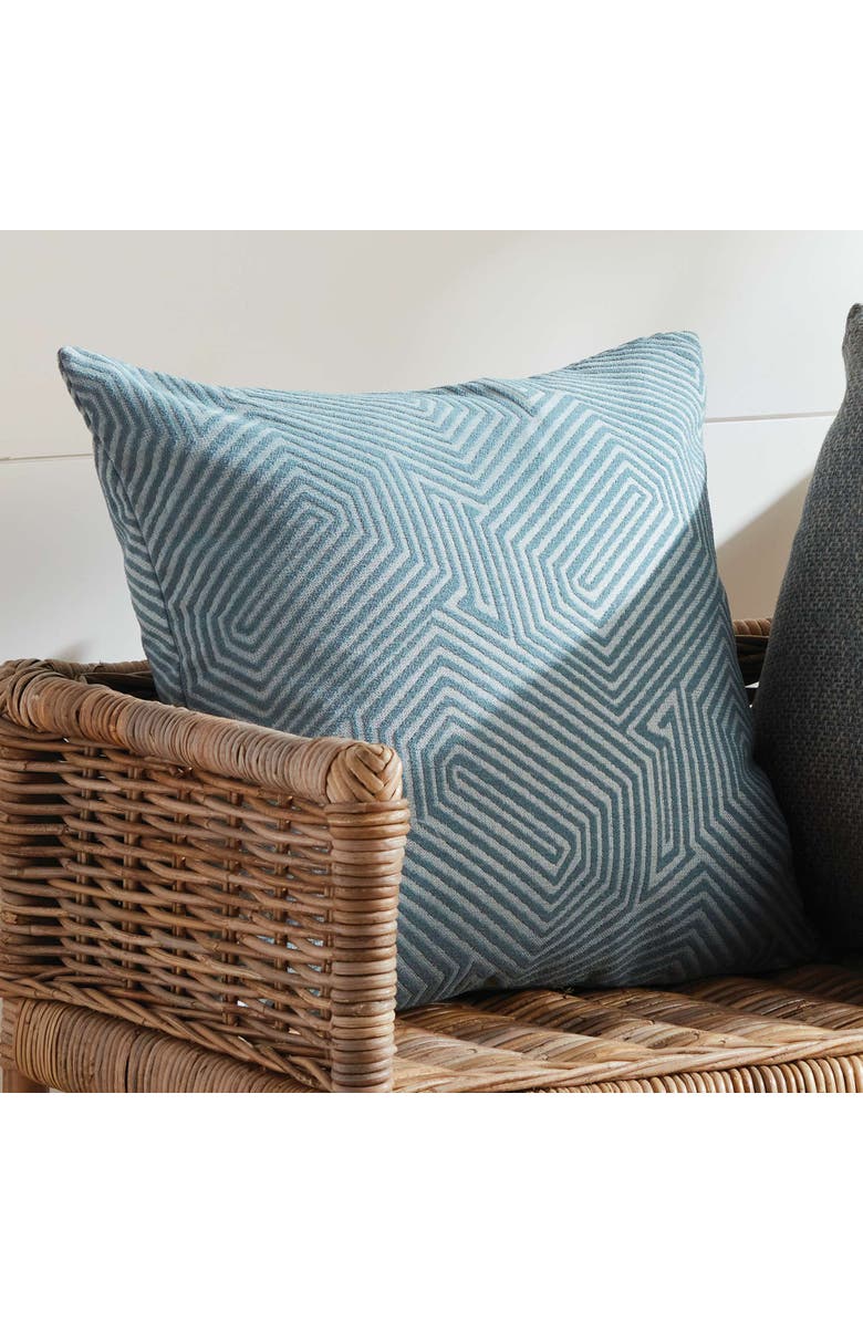 Napa Home & Garden Sora Square Indoor-Outdoor Pillow 20", Alternate, color, Blue