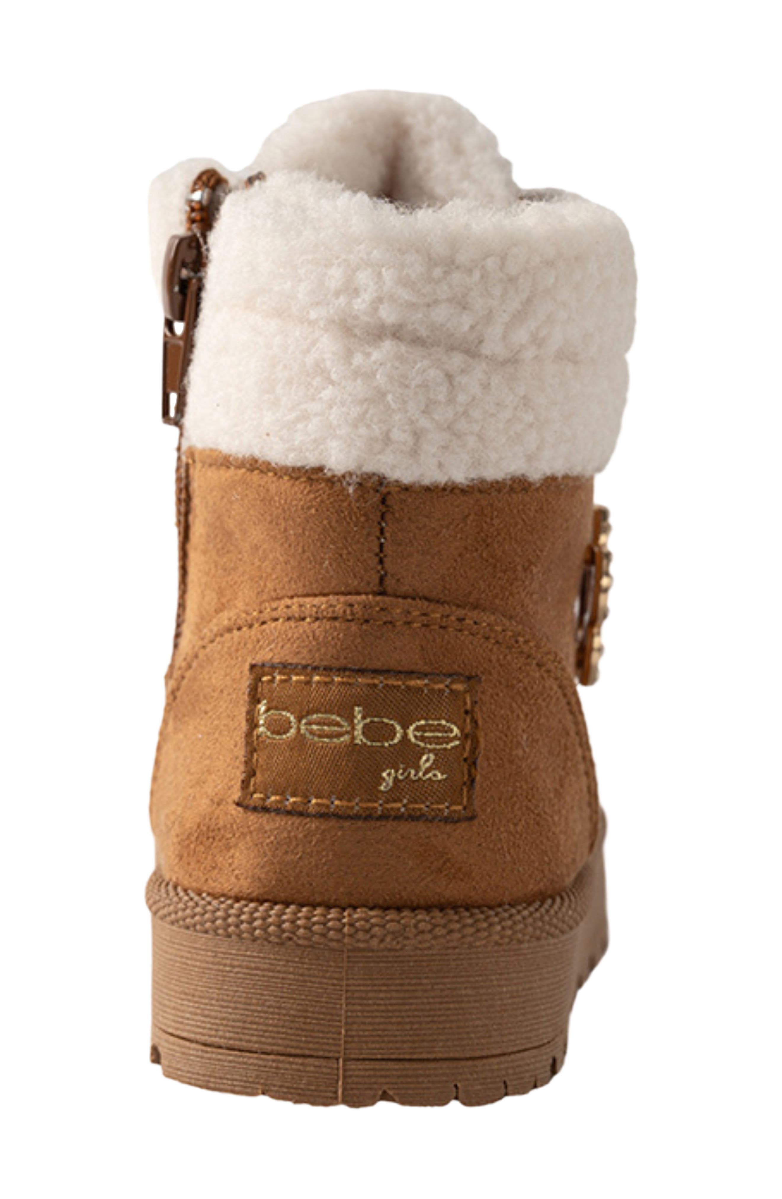 Kids' Faux Fur Hybrid Boot, Alternate, color, COGNAC