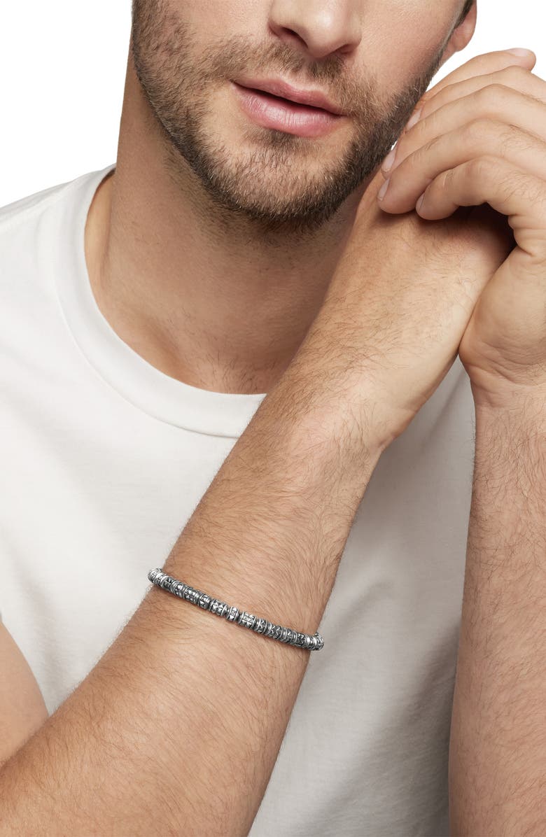 David Yurman Men's Pyramid Bead Bracelet, Alternate, color, 