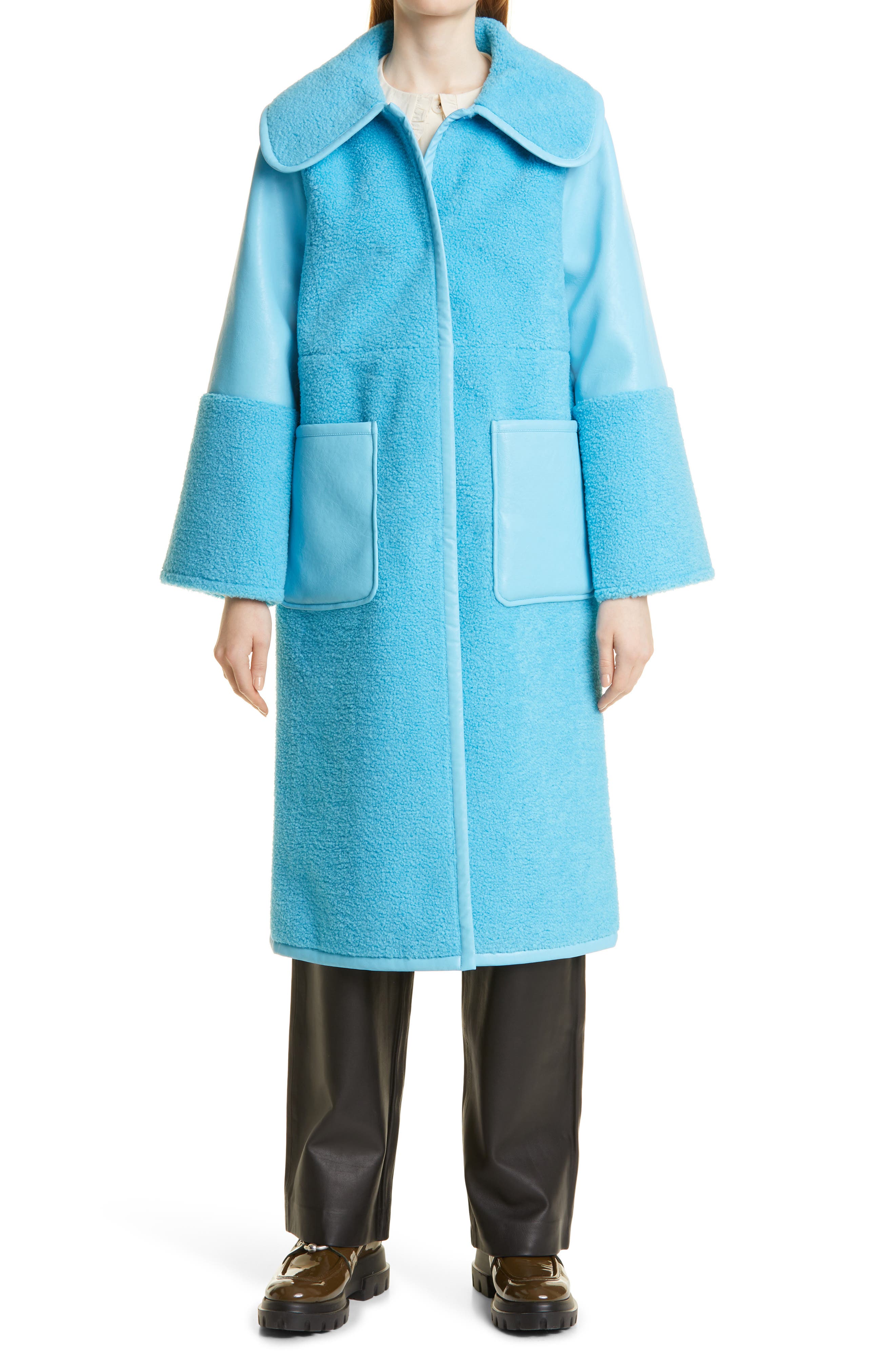 Baum und Pferdgarten Dory Faux Shearling & Faux Leather Coat (Women ...