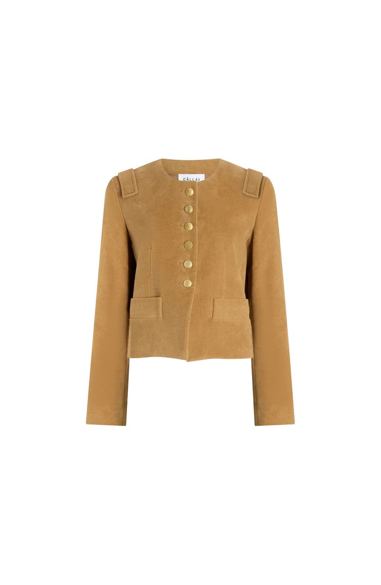 Callas Milano AUBREY Cropped Jacket, Main, color, Camel