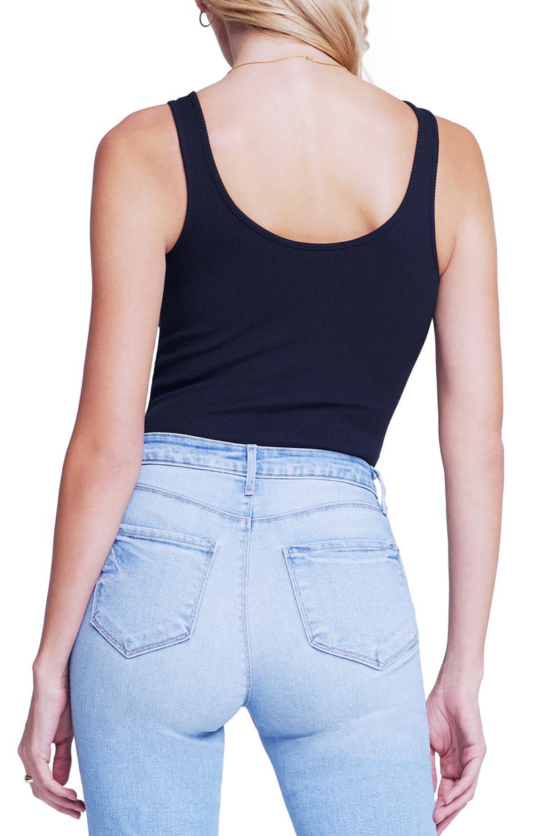 L'AGENCE Nica Scoop Neck Tank Bodysuit, Alternate, color,