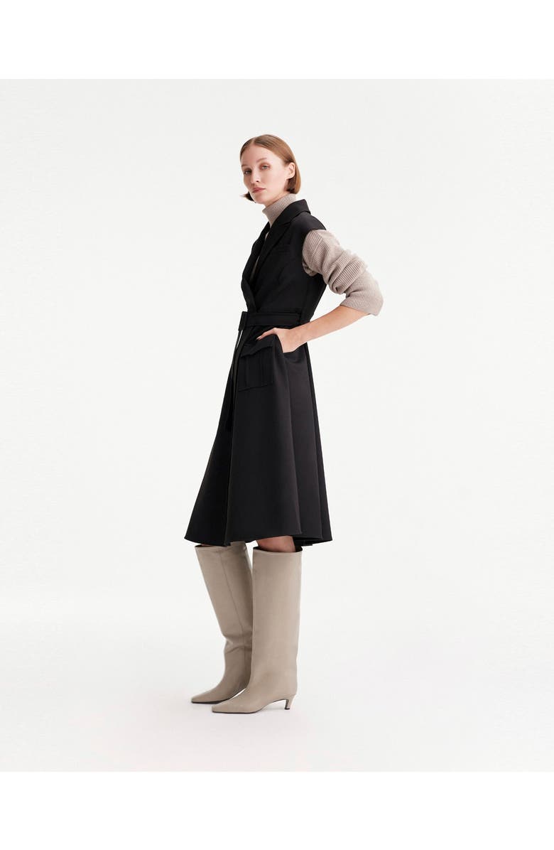 THEO The Label Aphrodite Belted Sleeveless Coat Dress, Alternate, color,