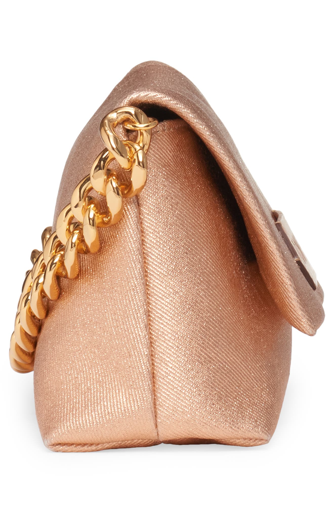 TOM FORD Logo Label Coated Denim Handheld Bag, Alternate, color, 