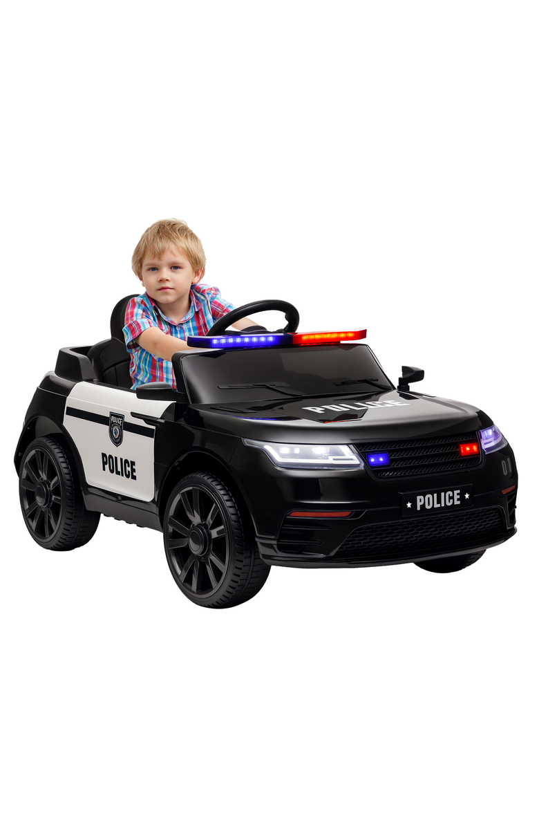 Qaba 12V Kids Electric Car w/ Remote Control, Spring Suspension, Main, color, Black