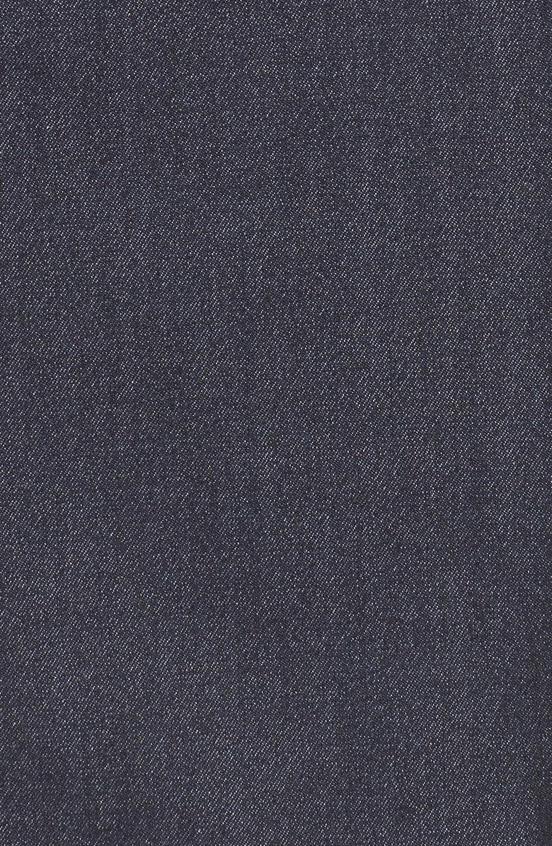 Halogen<sup>®</sup> Denim Faux Wrap Miniskirt, Alternate, color,