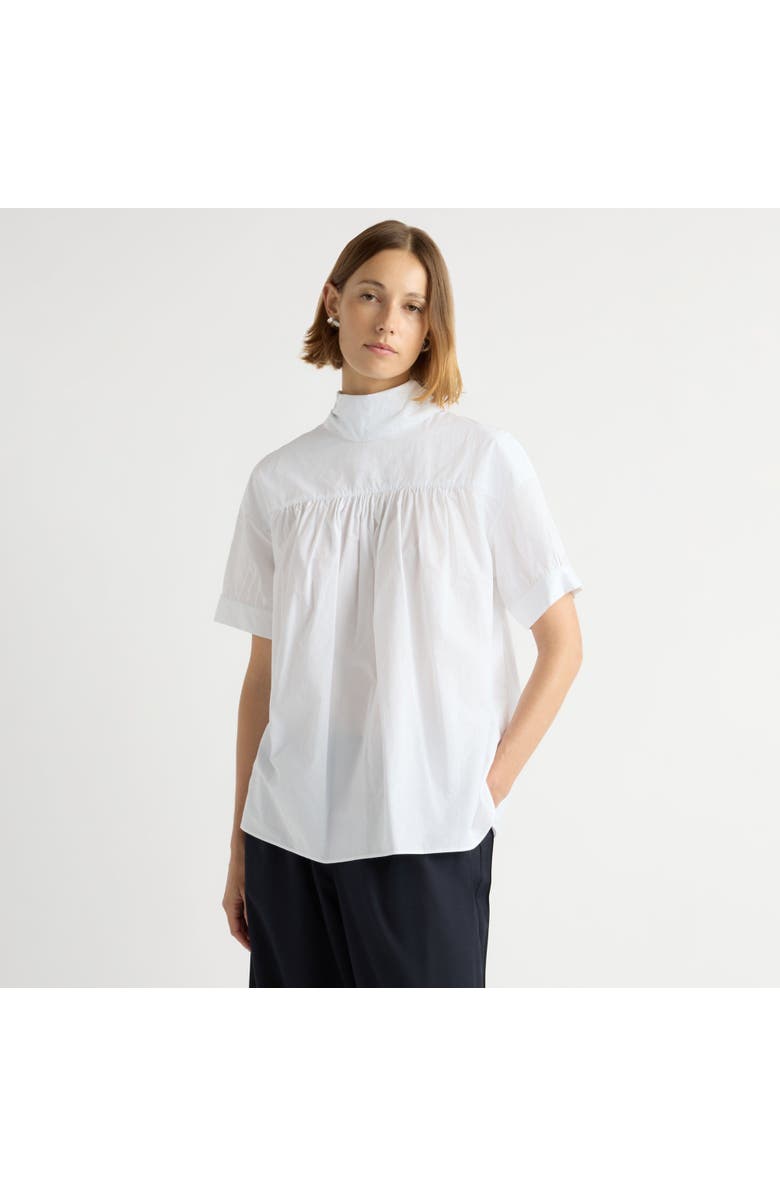 Modern Citizen Bronte Foldover Scarf-Neck Tunic Top, Alternate, color, White