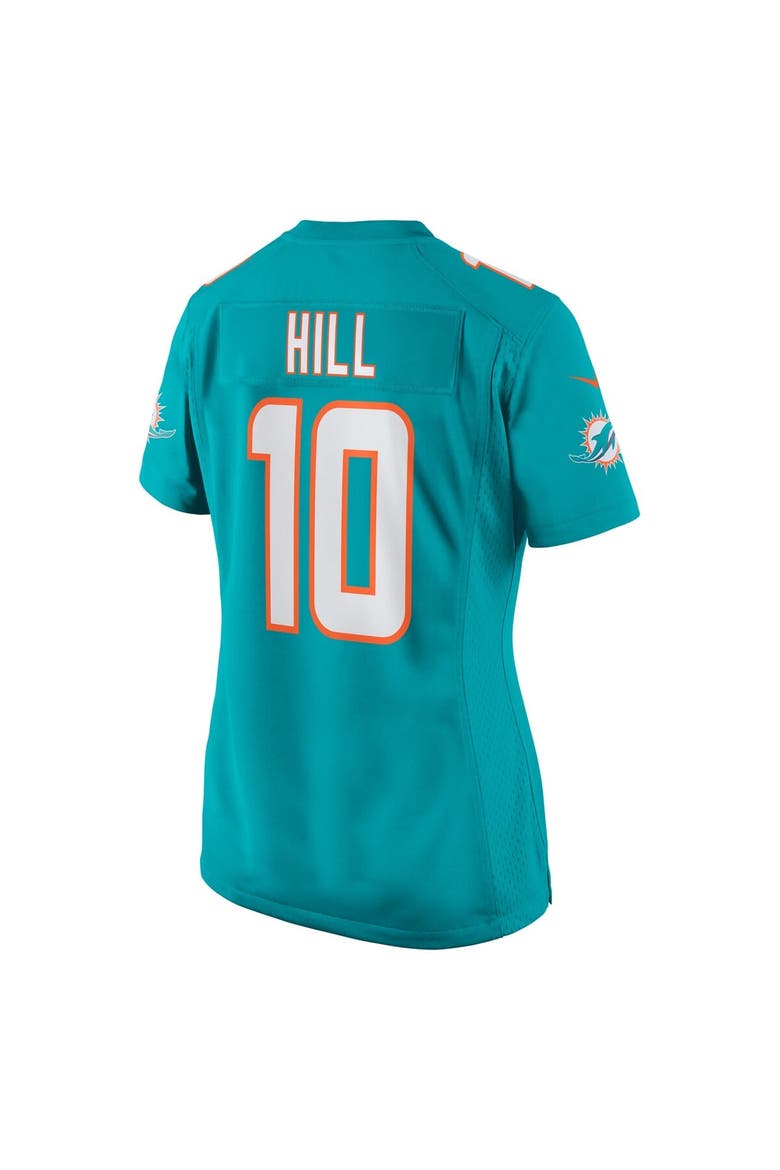 Women's Nike Tyreek Hill Aqua Miami Dolphins Player Jersey, Alternate, color, Aqua