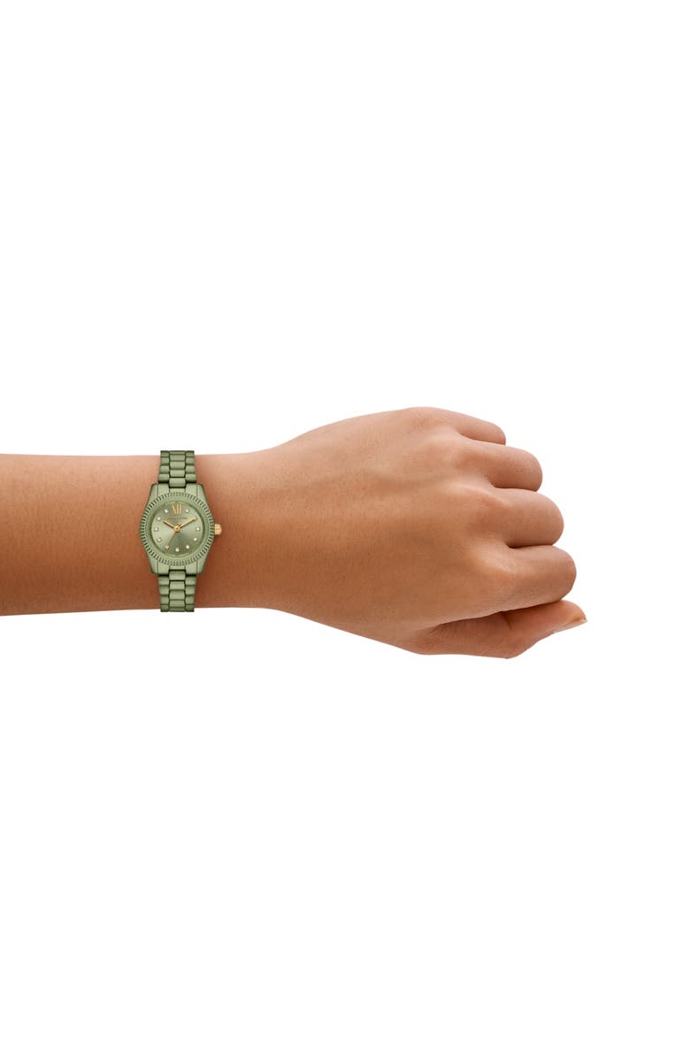 Michael Kors Petite Lexington Bracelet Watch, 26mm, Alternate, color, Green